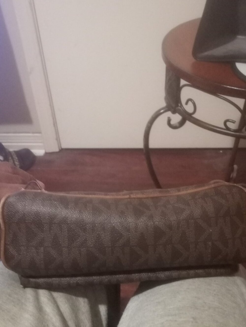 MICHAEL KORS Abbey Brown Pebbled Leather Gold Tone Studs Backpack - Picture 11 of 15